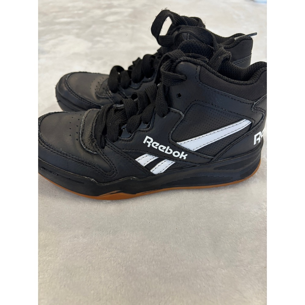 Reebok Royal BB4500 Hi2 Kids High Top Sneakers Black White Gum GV7028 Size 13